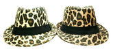 Bulk Buy Leopard Print Fedora Hats